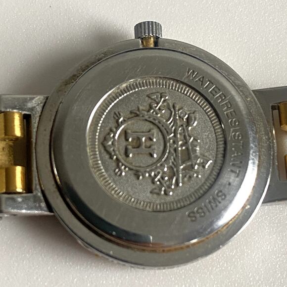 Authentic Hermès Two-Tone Stainless Steel Watch 24mm - Picture 9 of 12